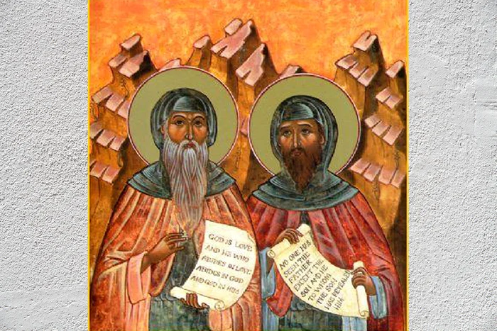 Sfinții Varsanufie cel Mare și Ioan Profetul.