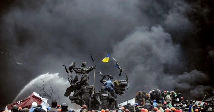 Capitala Ucrainei este curprinsă de proteste violente. FOTO: Reuters