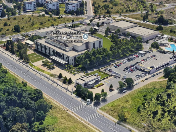 Ambasada SUA de la București/FOTO: Google Maps