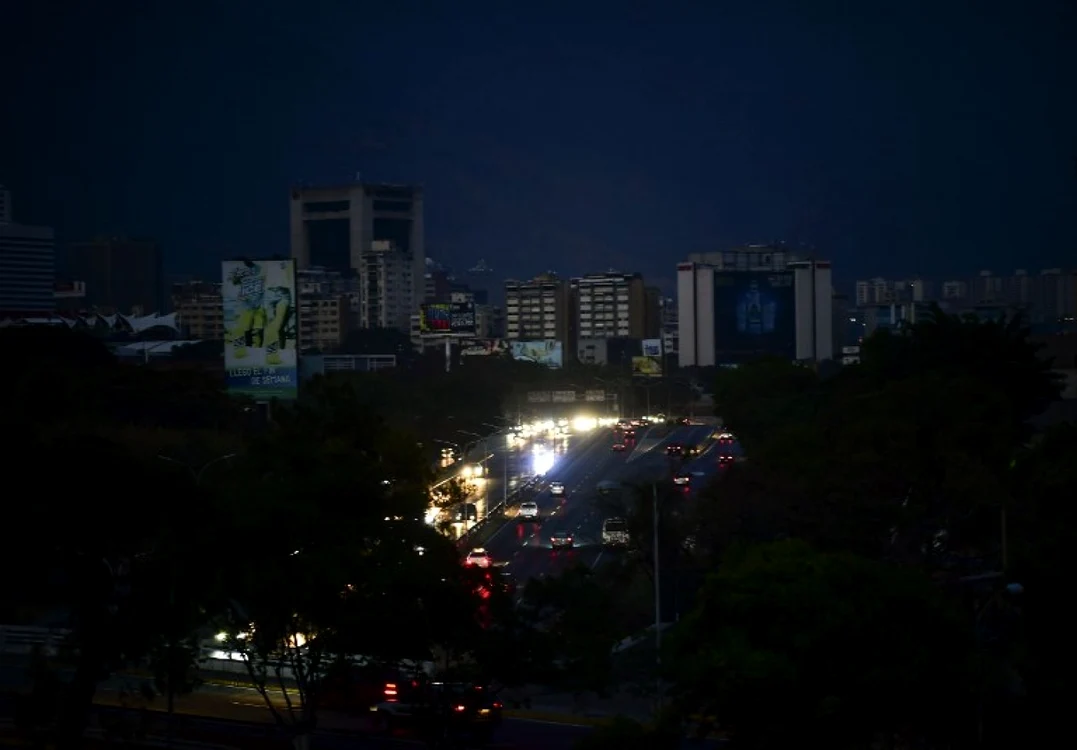 Caracas, în beznă FOTO AFP