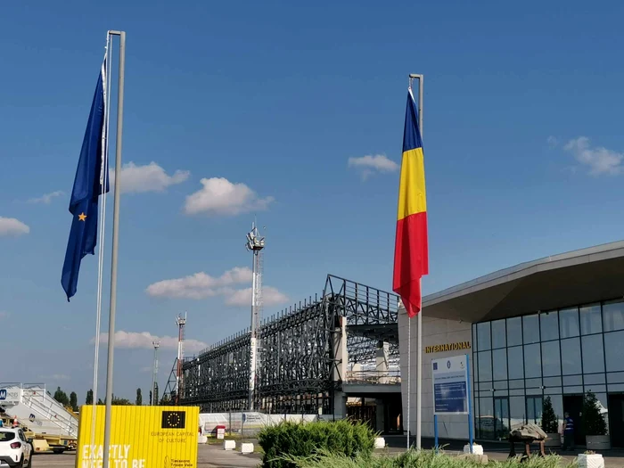 Construcția noului terminal al Aeroportului Timișoara FOTO Ștefan Both