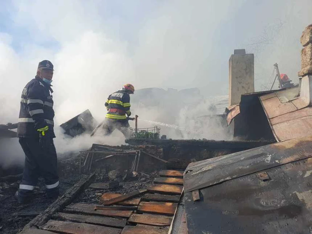 
    Incendiul a afectat mai multe gospodării și anexele acestoraFoto: ISU Vaslui  