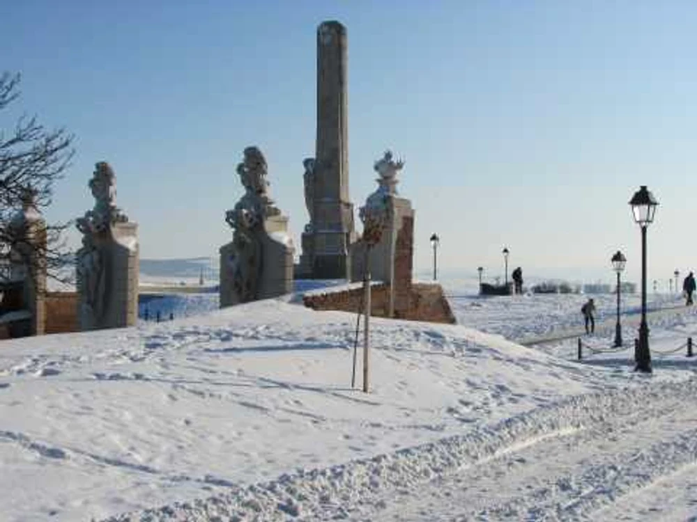Cetatea Alba Iulia sub zăpadă