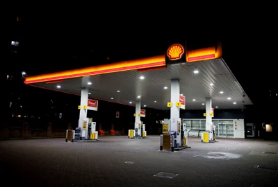 Benzinărie Shell goală în UK FOTO AFP