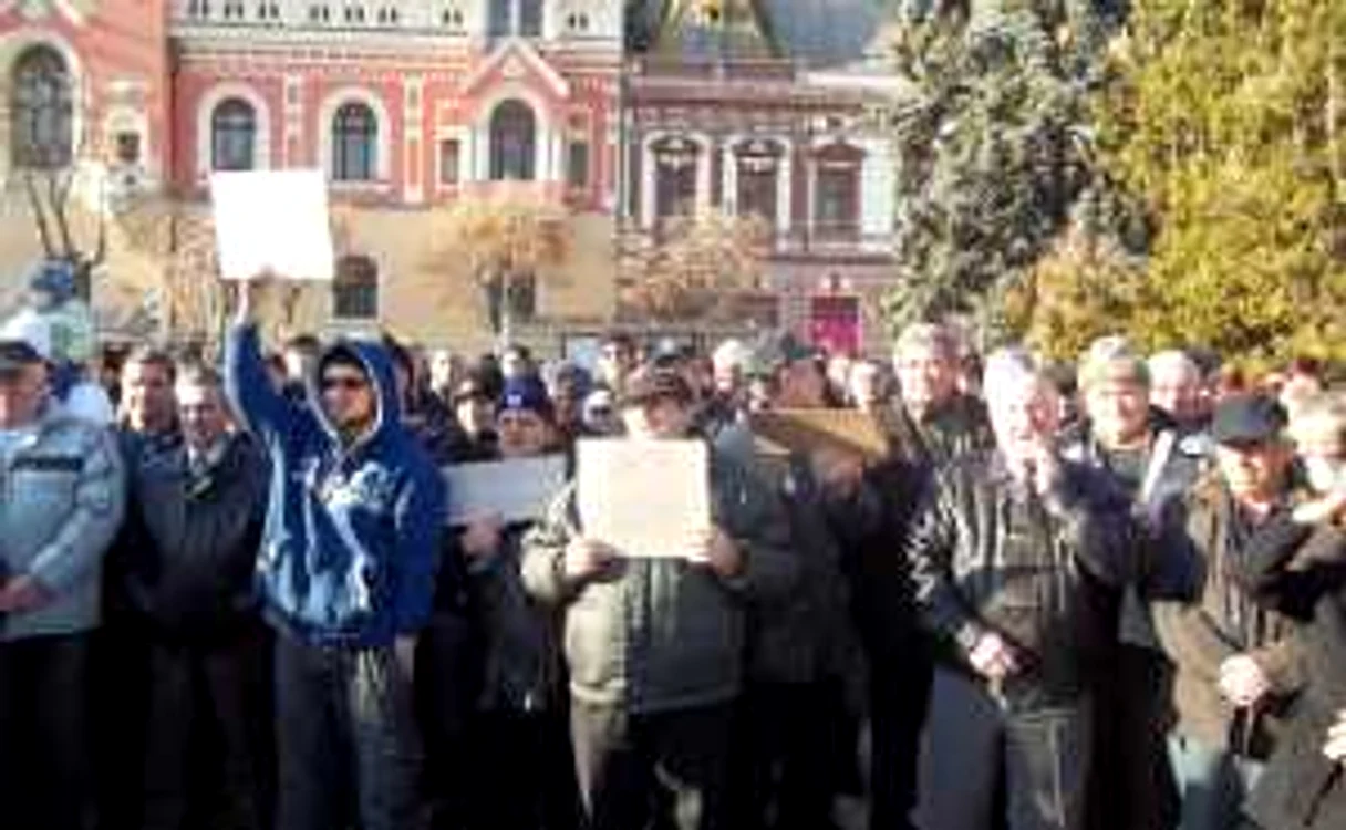Protest în Piaţa Unirii
