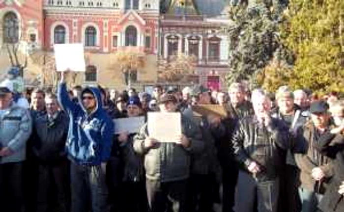 Protest în Piaţa Unirii