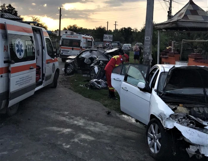 Teribil accident în Ialomița FOTO ISU Ialomița