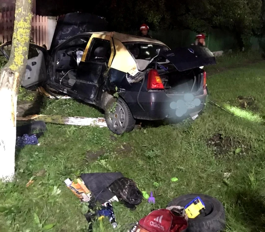 Accidentul a avut loc pe raza comunei Balaciu FOTO ISU Ialomiţa