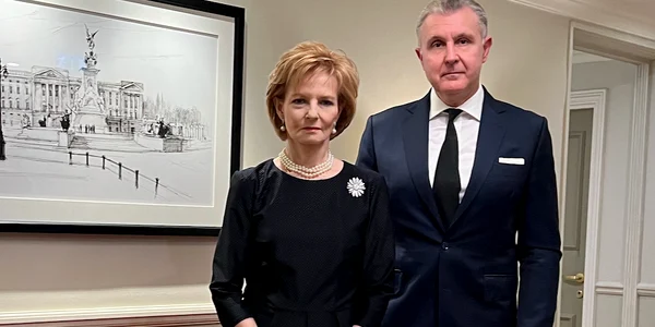 Majestatea Sa Margareta si Principele Radu la dineul omagial de la Buckingham (1) jpg