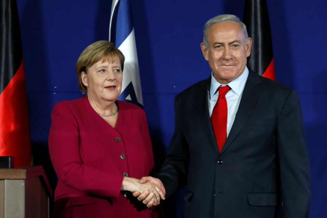 Angela Merkel și Benjamin Netanyahu