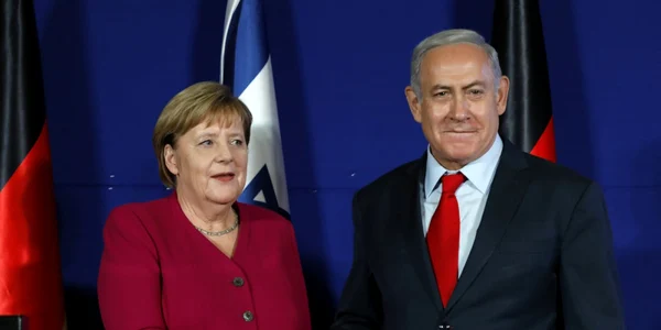 Angela Merkel si Benjamin Netanyahu FOTO EPA-EFE