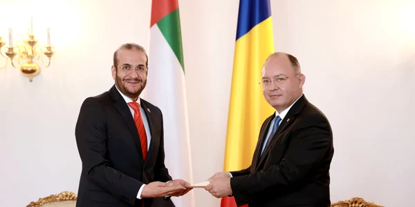 Ambasadorul UAE si Aurescu FOTO MAE jpg
