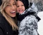 Gabriela Oțil și micuțul Tiago au ieșit la zăpadă foto: Instagram 