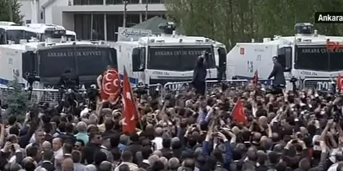 Proteste Ankara MHP Foto Captura CNN Turk