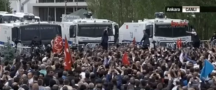 Proteste de amploare la Ankara Foto: CNN Türk