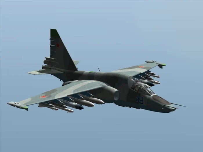 Avion de luptă Sukhoi Su-25 FOTO airsoc.com