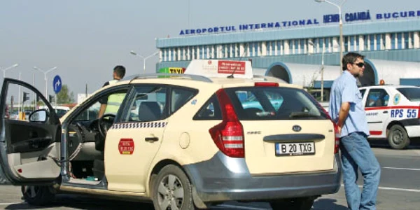 Şoferii de taxi din Ilfov şi din Capitală  pot lua clienţi de la Aeroportul Otopeni