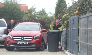 Măruță a mutat tomberoanele pentru a putea ieși cu mașina din parcare jpeg