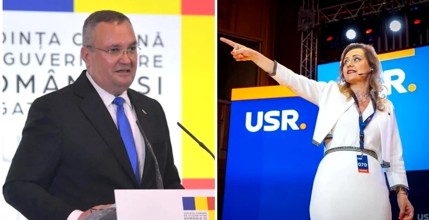 Elena Lasconi și Nicolae Ciucă FOTO: Arhiva