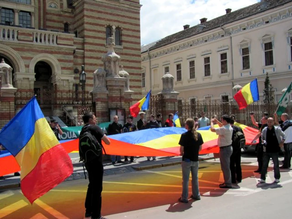 Miting "Noua Dreaptă" la Sibiu