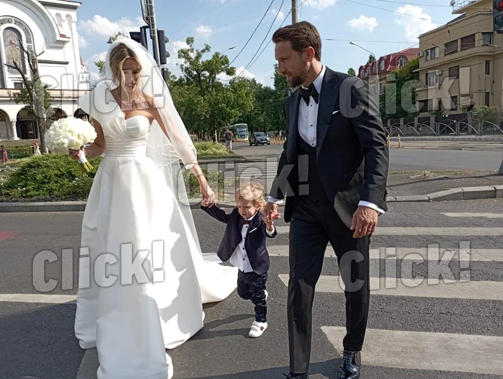 Gabriela Prisăcariu si Dani Oțil la cununia religioasă 