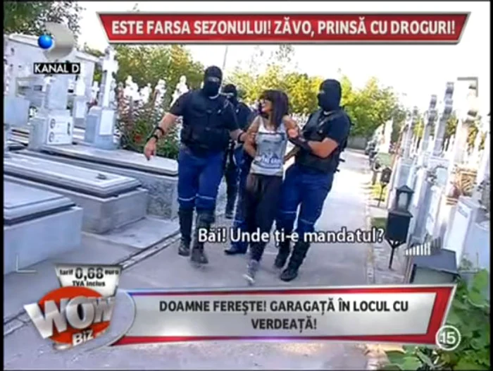 Oana în timpul farsei