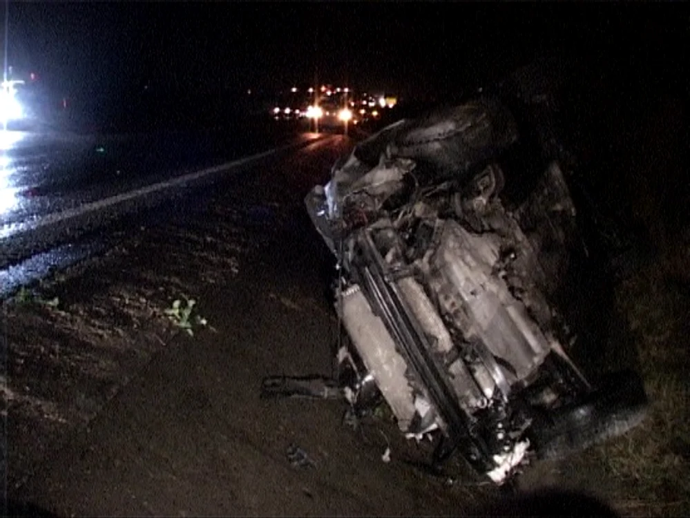 Autoturismul condus de Ramiro s-a răsturnat în şanţ