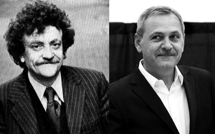 Kurt Vonnegut (stânga) este unul dintre scriitorii preferaţi ai inginerului Liviu Dragnea (dreapta)