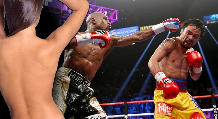 
    În ciuda faptului că Pacquiao s-a considerat învingător, vicleanul Mayweather a câştigat la puncte «Meciul secolului»Foto: AFP  