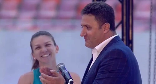 George Cosac și Simona Halep. Foto Arhivă Adevărul