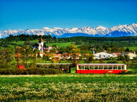 Mocănița de pe Valea Hârtibaciului Sibiu Foto Asociația Prietenii Mocăniței