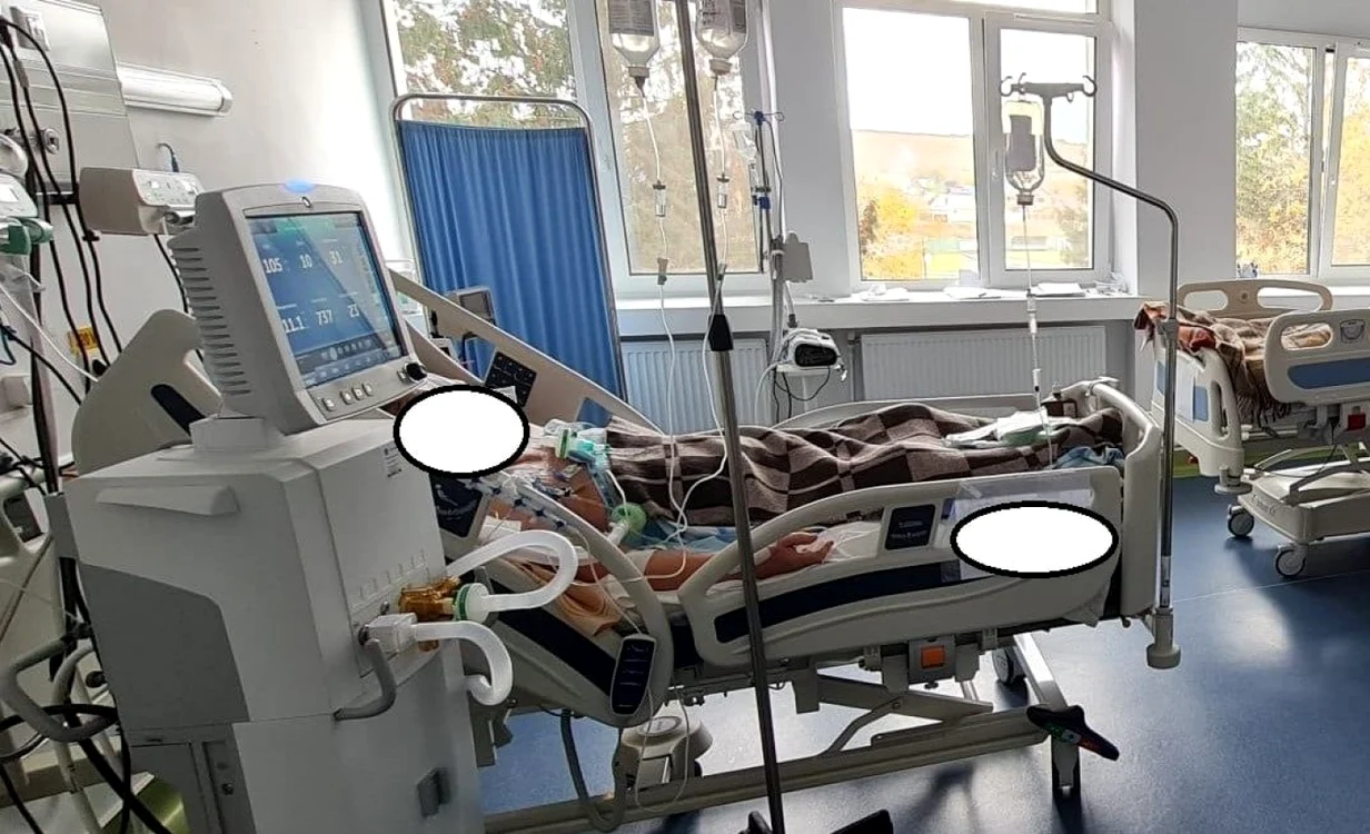 Secţia de terapie intensivă a spitalului din Buhuşi FOTO Facebook/spitalul din Buhuşi