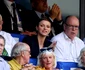 Charlene și Albert în tribunele meciului de rugby