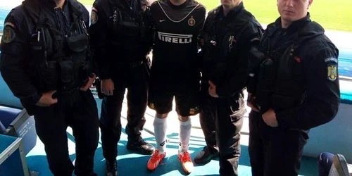 jandarm meci caritabil FOTO IJJ Mehedinti