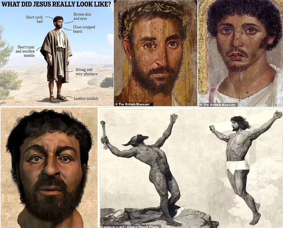 Cum cred experții că ar fi arătat Iisus în realitate Colaj MailOnline