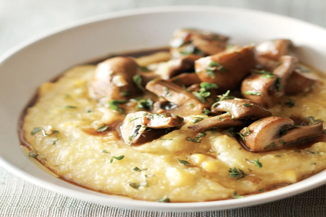 NOV 8 Creamy Herbed Polenta with Mushrooms jpeg