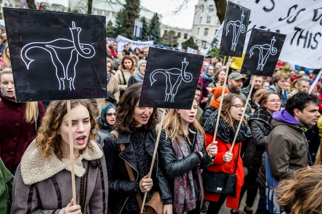 Protest împotriva interzicerii dreptului la avort / Foto: Arhivă