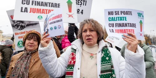 Medicii de familie au protestat în faţa Guvernului. FOTO Inquam Photos