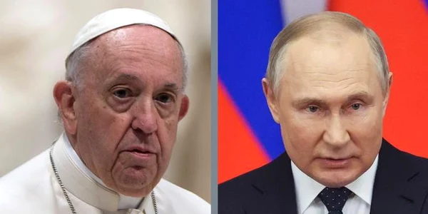 Papa Francisc şi Vladimir Putin