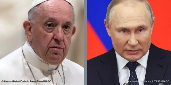 Papa Francisc şi Vladimir Putin