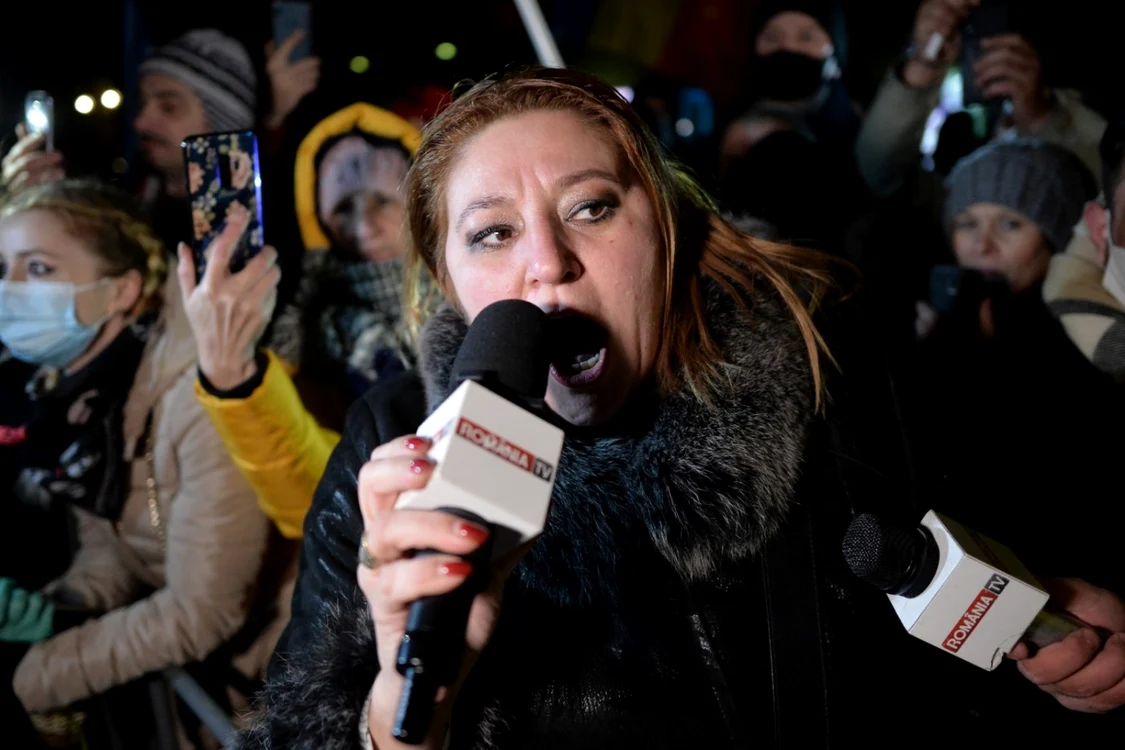 Diana Şoşoacă este un reprezentant al protestelor anti-mască FOTO Mediafax