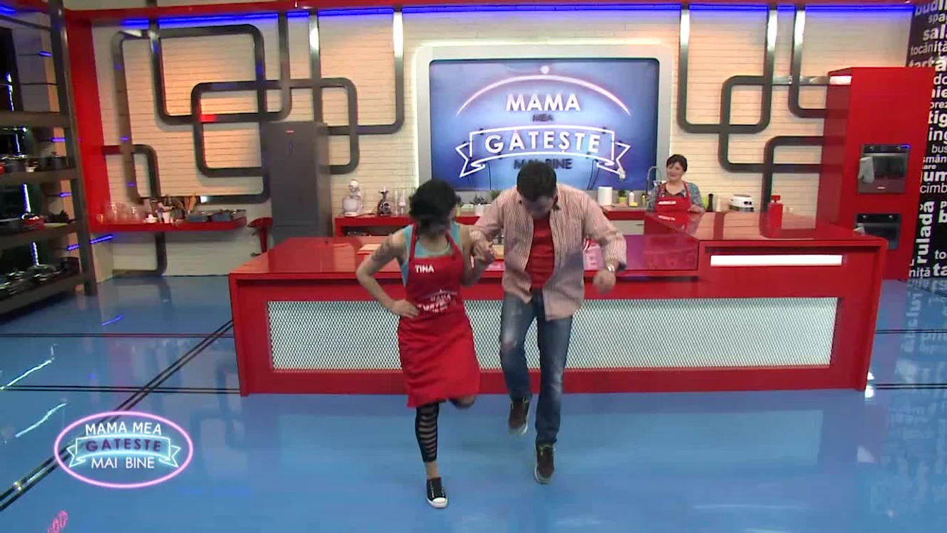 Maestrul Horia Vârlan şi Cove, gazdele emisiunii „Mama mea găteşte mai bine”Foto Prima TV