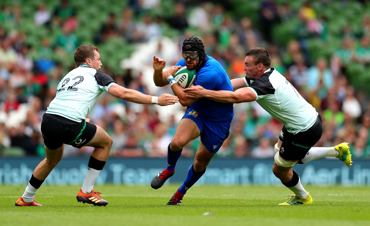 
    Ian McKinley a disputat șase meciuri pentru echipa de rugby a ItalieiFoto: Guliver / GettyImages  