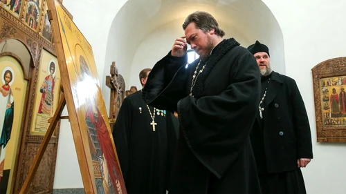 Preotul rus Mihail Vasiliev / Foto: TASS via Moscow Times