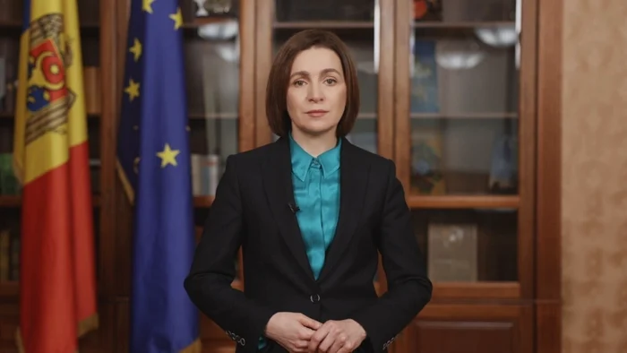 Maia Sandu a transmis un mesaj video la trei ani de la startul războiului. FOTO: Presedinte.md