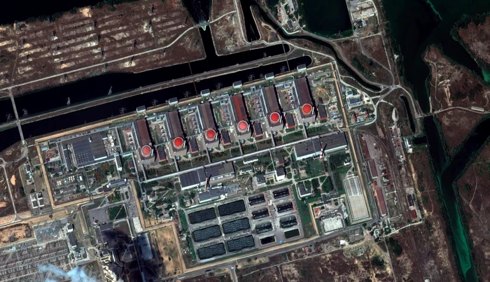 Atacurile din Zaporojie ar fi pus în pericol și centrala nucleară. FOTO Maxar