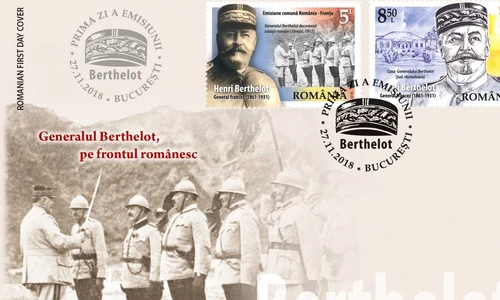 Emisiune comună de mărci poștale România – Franța: General Berthelot, pe frontul românesc  jpeg