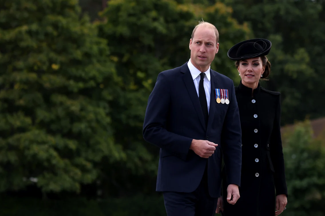 Kate și William în negru, Getty