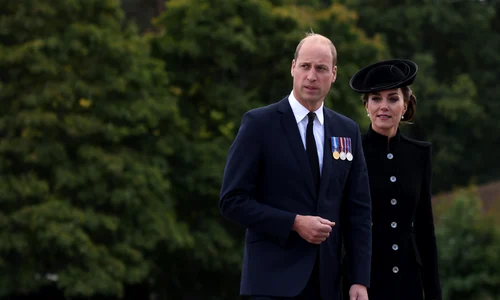 Kate și William în negru, Getty jpg