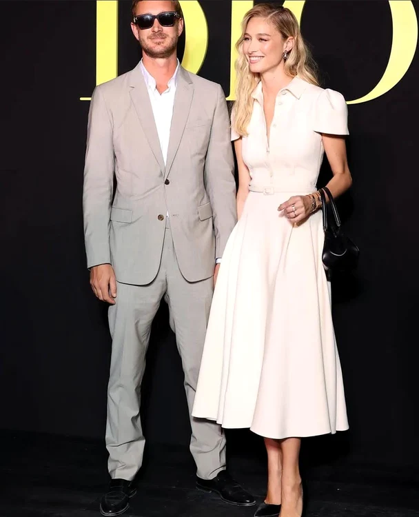 Beatrice Borromeo și Pierre Casiraghi, la show-ul Cristian Dior / foto: Instagram